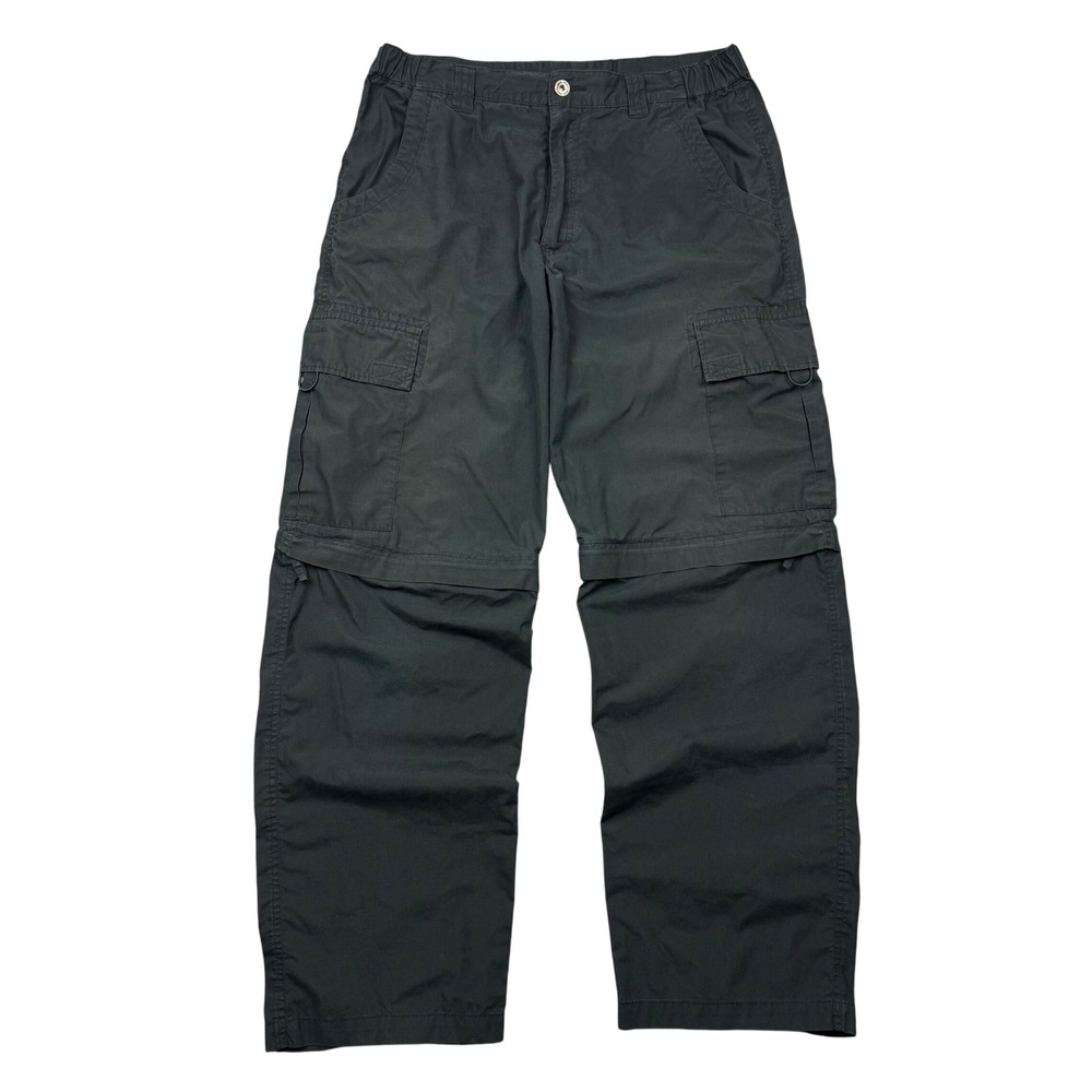 Angelo Litrico Convertible Zip Off Cargo Pants Mens 32x31 Black Hiking Gorpcore